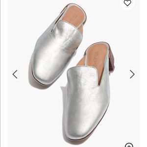 Madewell Willa Loafer Mule in Metallic